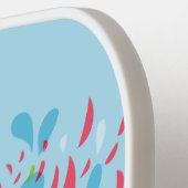 アイトリップ（幻覚体験）のようなアサイケデリックート ピックルボールラケット (左詳細)