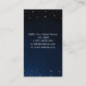 アイトリプルムーン – 宝石と金ゴールド 名刺 (裏面)