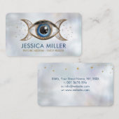 アイトリプルムーン – 宝石と金ゴールド  名刺 (正面/裏面)