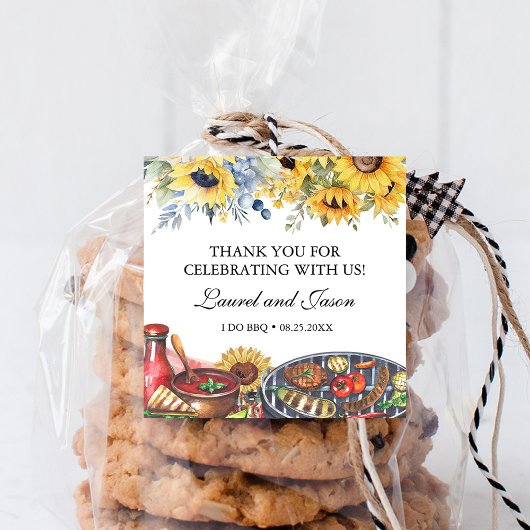 アイドゥ BBQ ヒマワリ ラスティック 婚約 パーティー スクエアシール