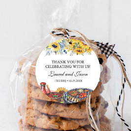 アイドゥ BBQ ヒマワリ ラスティック 婚約 パーティ ラウンドシール