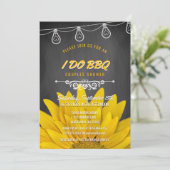 アイドゥBBQサンフラワーズ素朴カップルシャワーチョーク 招待状 (スタンド正面)