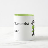 アイドクターと試験椅子のマグカップ マグカップ (中央)