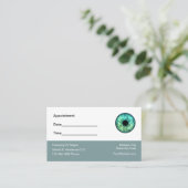 アイドクターアポイントメントシンプル名刺 予約カード (スタンド正面)