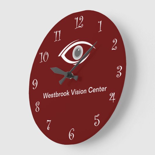アイドクターオフィスの壁掛け ラージ壁時計 (傾斜)