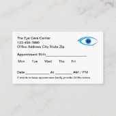 アイドクターオフィスアポイントメント名刺(新規) 予約カード (正面)