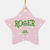 アイドクターオーナメント-カスタムセラミックギフト セラミックオーナメント (裏面)