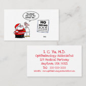 アイドクターユーモアのあるのクリスマス・シーズン 名刺 (正面/裏面)