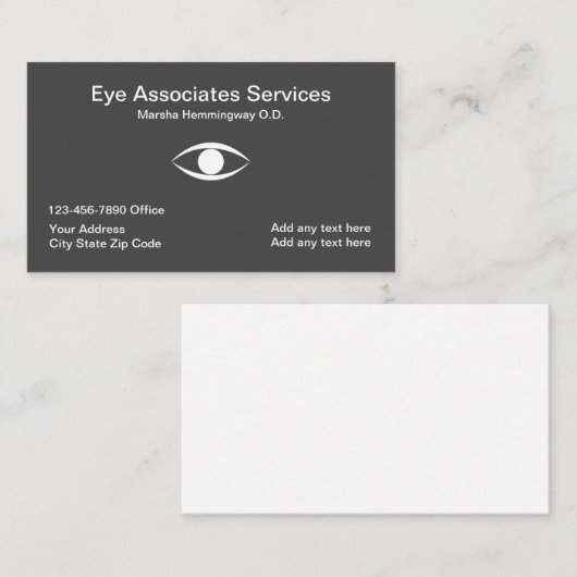 アイドクター名刺デザインテンプレート 名刺 (正面/裏面)