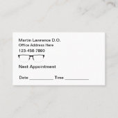 アイドクター患者アポイントメントアラーム 名刺 (正面)