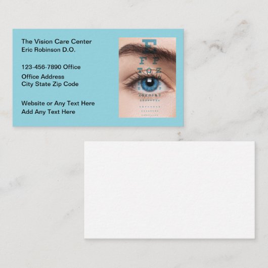 アイドクター気にビジョンセンター 名刺 (正面/裏面)