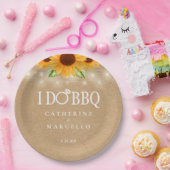 アイドバークラフト素朴サンフラワー婚約パーティ ペーパープレート (パーティー)