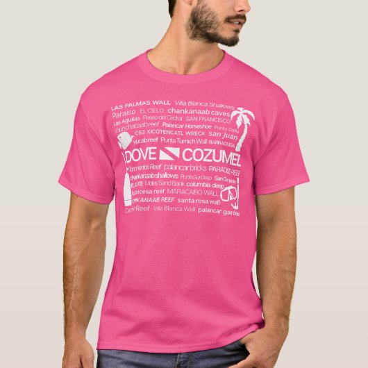 アイドブコズメルメキシコスキューバダイビング Tシャツ (正面)