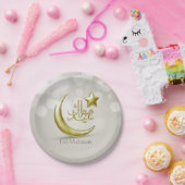 アイドムエレガントバラク金ゴールドムーンスター紙プレート ペーパープレート (パーティー)