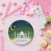 アイドムモダンバラク紙カットモスク紙プレート ペーパープレート (パーティー)