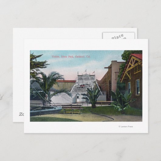 アイドラパークでチックラーに乗る景色 ポストカード (正面/裏面)