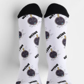 アイドリーム解剖学的な人間の眼球ユーモア ソックス (上部)