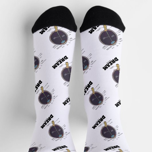 アイドリーム解剖学的な人間の眼球ユーモア ソックス (上部)