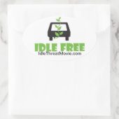 アイドルフリーバンパーステッカー 楕円形シール (バッグ)