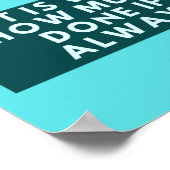 アイドル状態にならないことを決定 – Thomas Jefferson ポスター (角)