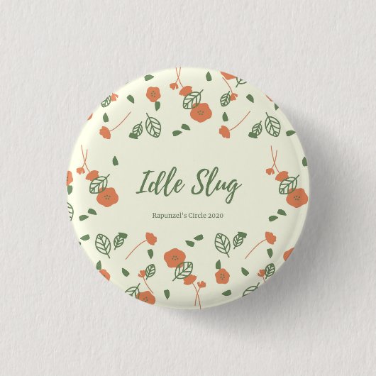 アイドル状態のSluGピン 缶バッジ (正面)