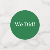 アイドーBBQグリーンギンガムウェディングシャワー コンフェッティ (スモール正面)