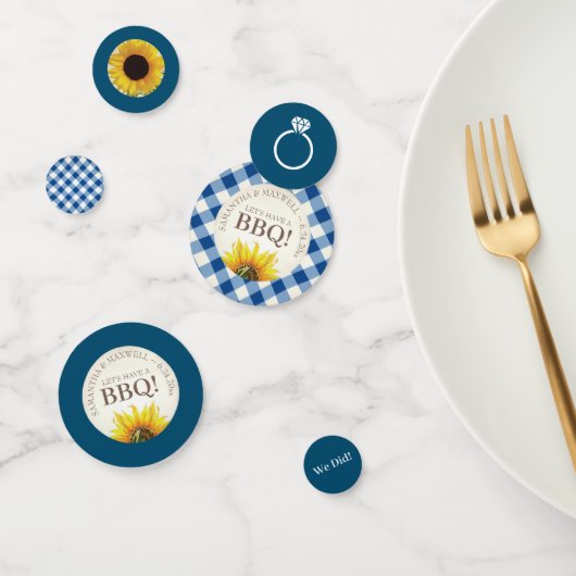 アイドーBBQ婚約ブライダルシャワー コンフェッティ (グループ)