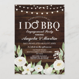 アイドBBQ婚約パーティカップル 招待状