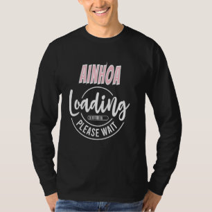 アイヌホアカスタム装荷パーソナライズされた式ベビーシャワーおもしろい Tシャツ