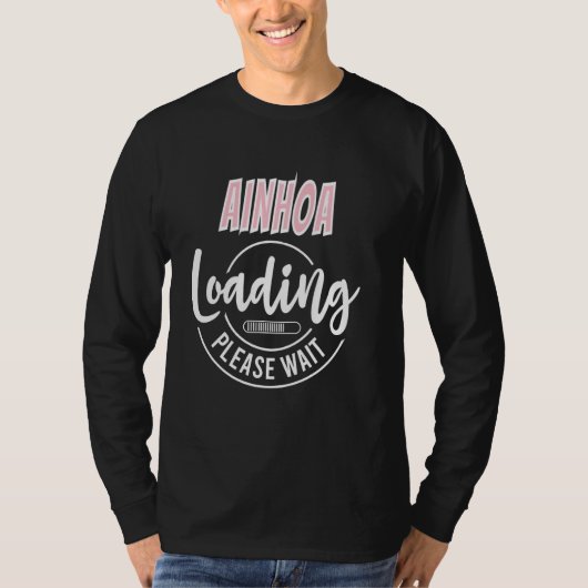 アイヌホアカスタム装荷パーソナライズされた式ベビーシャワーおもしろい Tシャツ (正面)