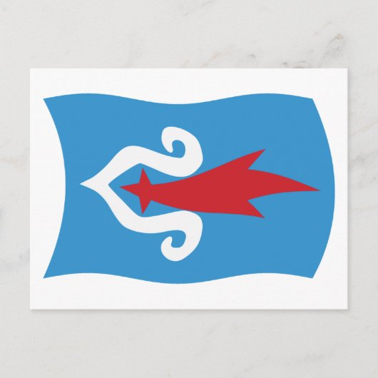 アイヌ国旗 ポストカード (正面)