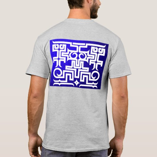 アイヌ柄 オリジナルプリント 北海道 T　Hokkaido Ainu pattern T-shirt Tシャツ (裏面)