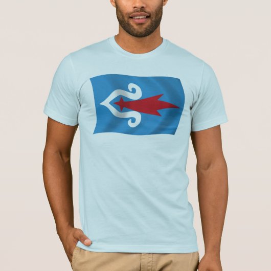 アイヌ民族の旗シャツ Tシャツ (正面)
