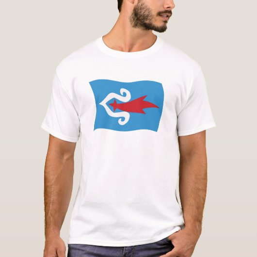 アイヌ民族の旗シャツ Tシャツ (正面)
