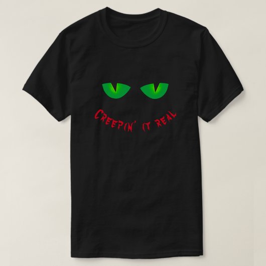 アイハロウィン実在不気味のTシャツをクレイン Tシャツ (デザイン正面)