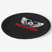 アイハロウィーン – スケルトンハンドハート ペーパープレート (アングル)