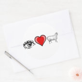 アイハートエ ラウンドシール (封筒)