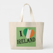 アイハートフラッグアイルランドbk jtcnt ラージトートバッグ (裏面)