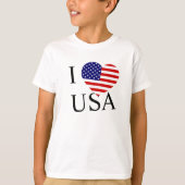 アイハートフラッグUSA bk bccnt Tシャツ (正面)