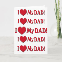 アイハートマイパパアイラブマイパパムシー感傷的 カード