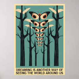 アイバタフライinフォレスト – カスタマイズ可能な引用文 ポスター