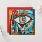 アイバレンタインハートラブアールデコ カード (正面/裏面インサイチュ)