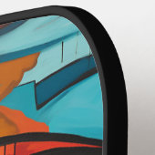 アイバレンタインハートラブアールデコ ピックルボールラケット (左詳細)