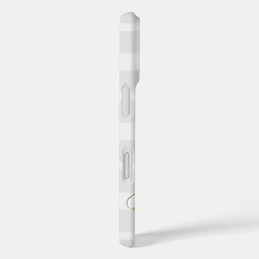 アイビーが格子状に飾られたピンクのリボン Case-Mate iPhoneケース (裏面 / 右)