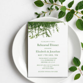 アイビーつるの緑のリハーサルディナー 招待状