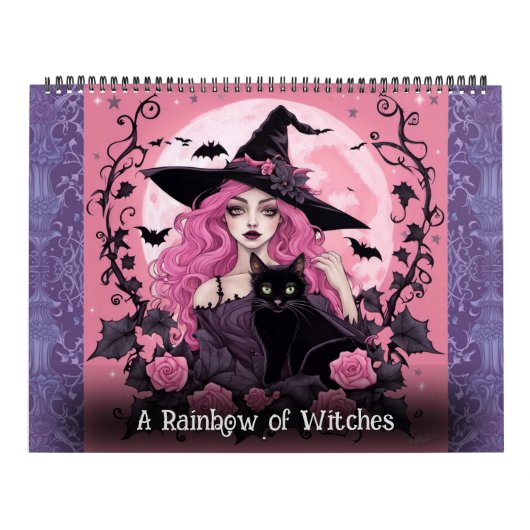 アイビーとこうもりアートカレンダーによる虹 カレンダー (カバー)