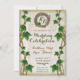 アイビーとウィローの結婚式招待状-リース1 招待状