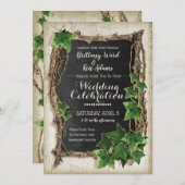 アイビーとウィローの結婚式招待状 招待状 (正面/裏面)