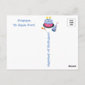 アイビーとパーカーのサプライズ - 猫の誕生日ポストカード ポストカード (裏面)