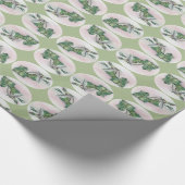 アイビーとホリーのクリスマス ラッピングペーパー (角)